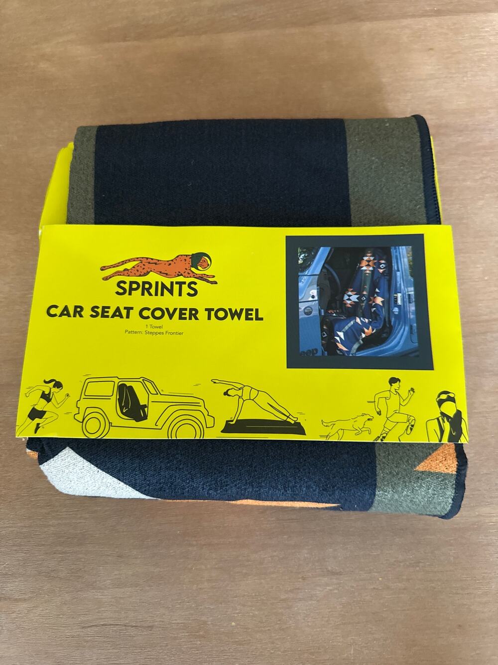 Sprints Car Seat Cover Pattern Steppes Frontier Aztec Towel